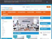 Tablet Screenshot of klimashop.hu